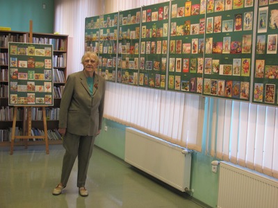 Wystawa kart wielkanocnych pani Masel