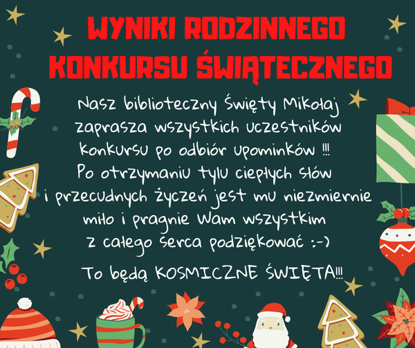 WYNIKI Rodzinnego Konkursu Świątecznego