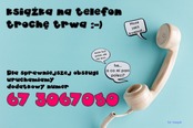 67 306 70 50 - nowy, dodatkowy numer telefonu do biblioteki