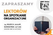 Spotkanie organizacyjne dla lektorów
