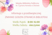 Godziny otwarcia biblioteki w okresie przedświątecznym