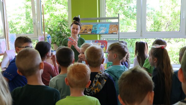 lekcja biblioteczna z klasą Ia SP3
