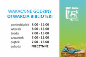 Wakacyjne godziny otwarcia