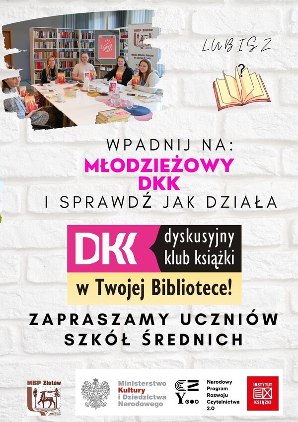 MDKK - rusza Młodzieżowy Dyskusyjny Klub Książki