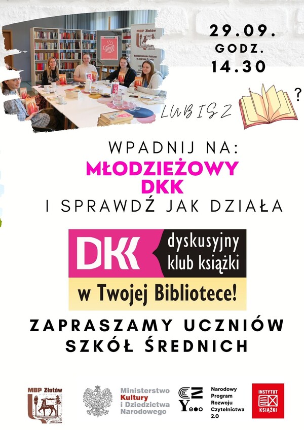 MDKK - rusza Młodzieżowy Dyskusyjny Klub Książki
