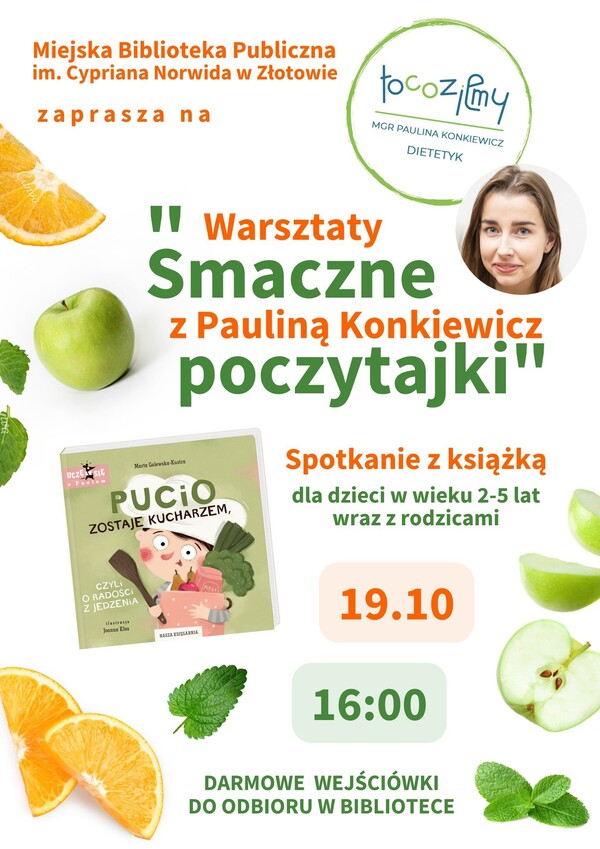Smaczne poczytajki z Pauliną Konkiewicz - warsztaty z Puciem