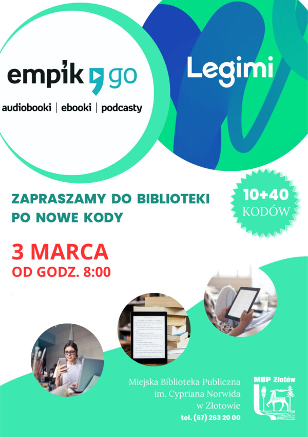 Darmowe KODY Legimi i EmpikGo