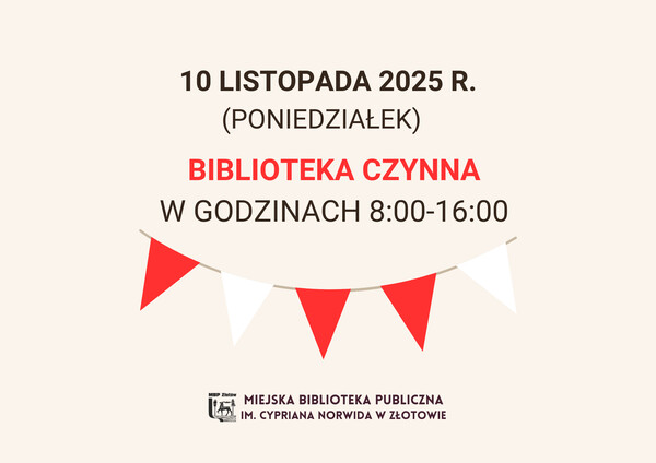 10 listopada biblioteka czynna