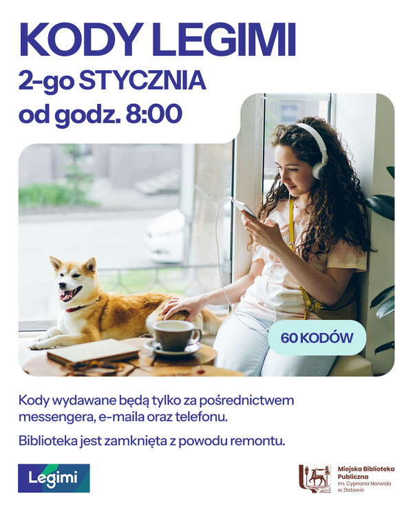 Styczniowe kody do Legimi!